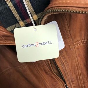 Men’s Carbon2Cobalt XXL leather jacket